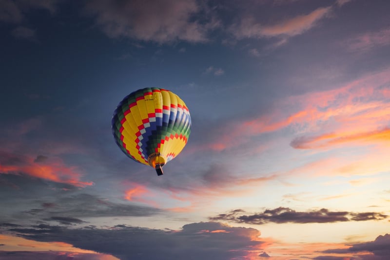 Hot air balloon safari